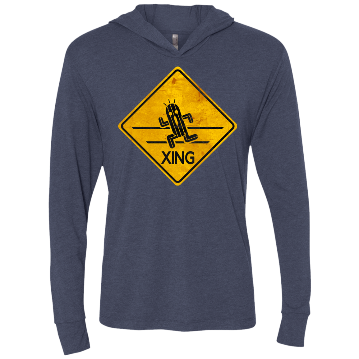 Cactuar Crossing Triblend Long Sleeve Hoodie Tee