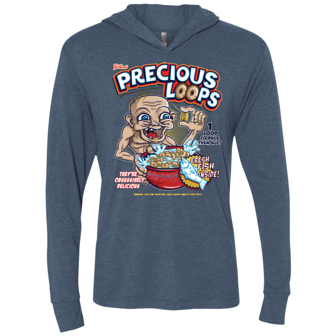 Precious Loops Triblend Long Sleeve Hoodie Tee