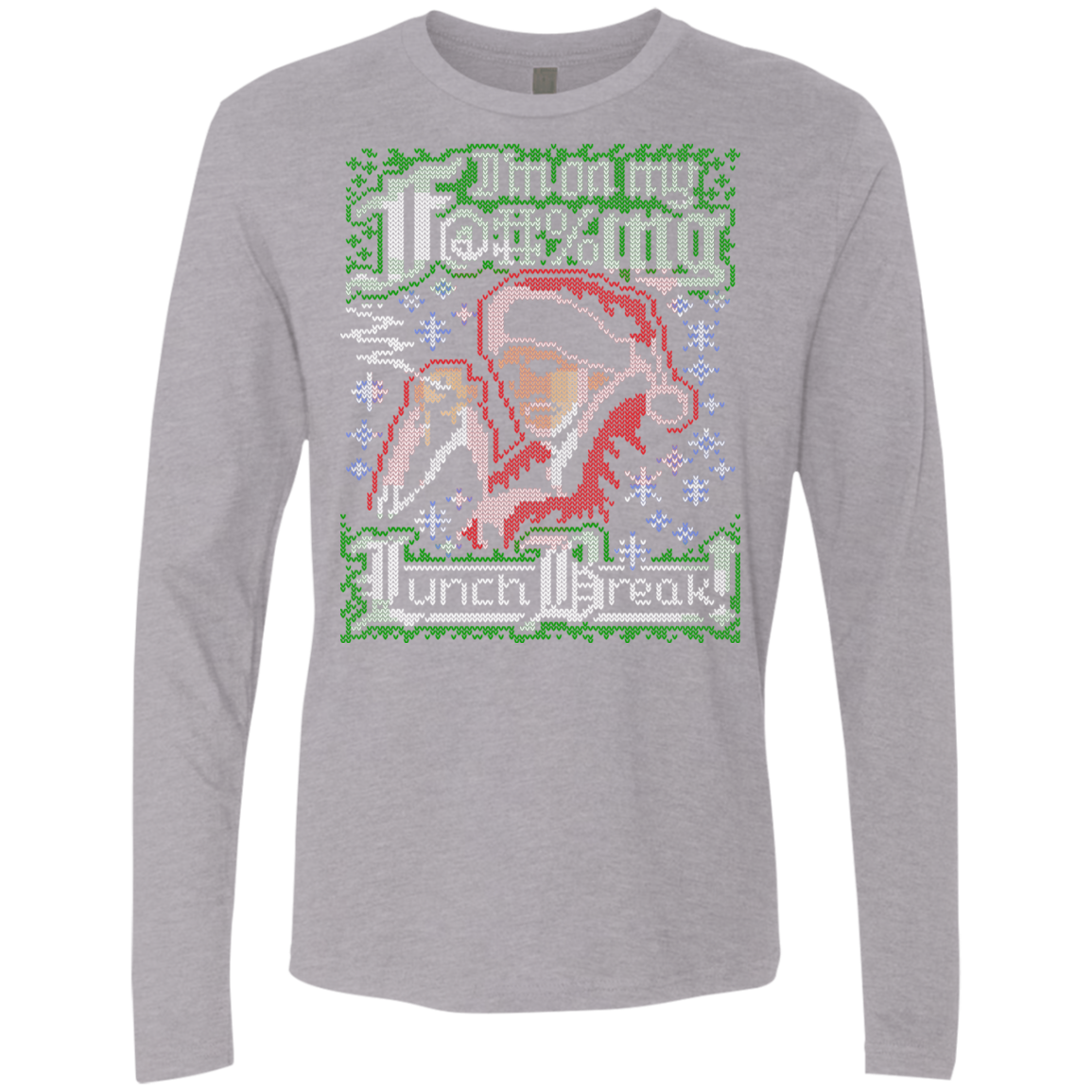 Bad Santa Ugly sweater Men's Premium Long Sleeve