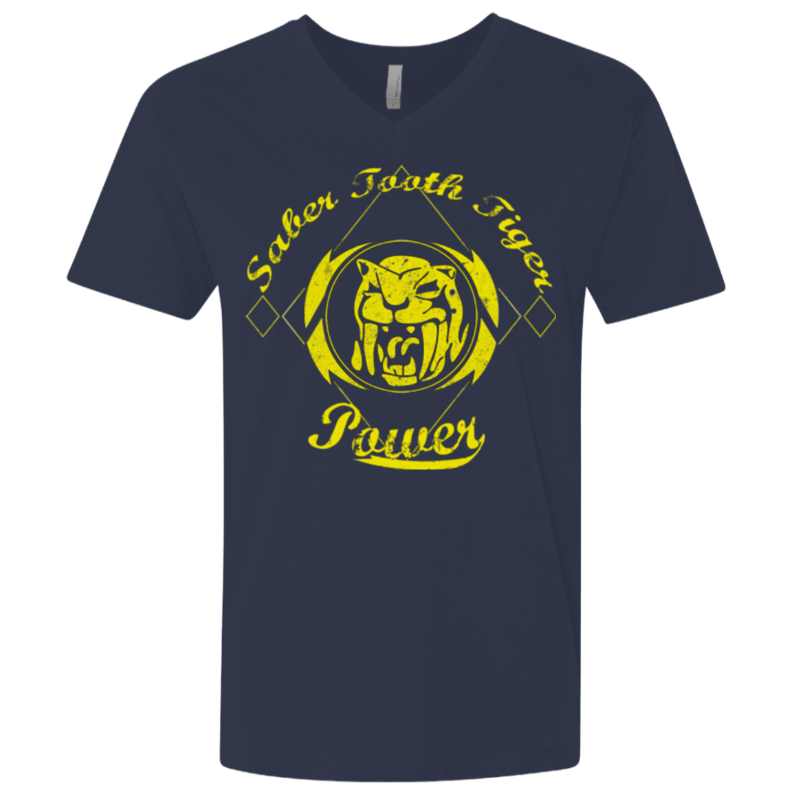 Saber Tooth Tiger (1) Men's Premium V-Neck