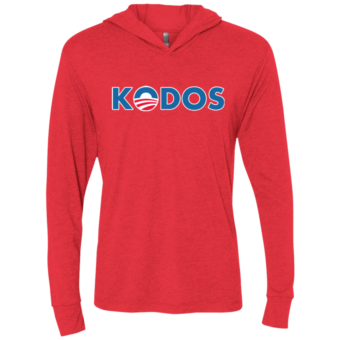 Vote for Kodos Triblend Long Sleeve Hoodie Tee