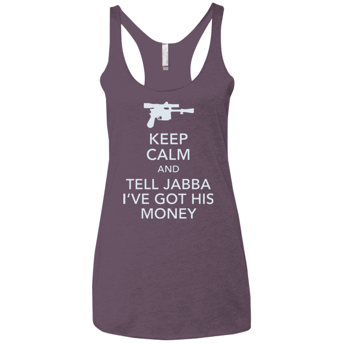 Tell Jabba (2) Women's Triblend Racerback Tank