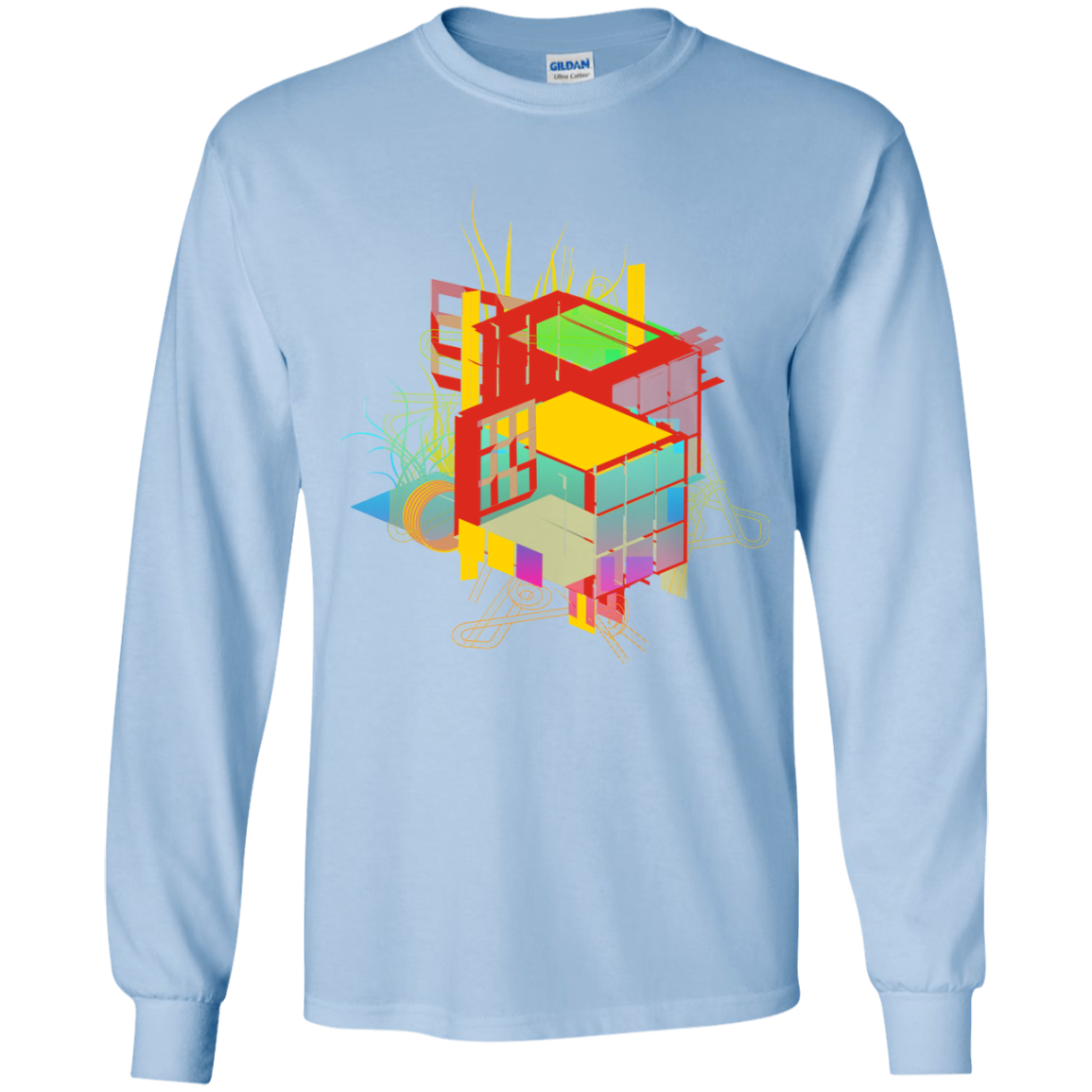 Rubik's Building Youth Long Sleeve T-Shirt