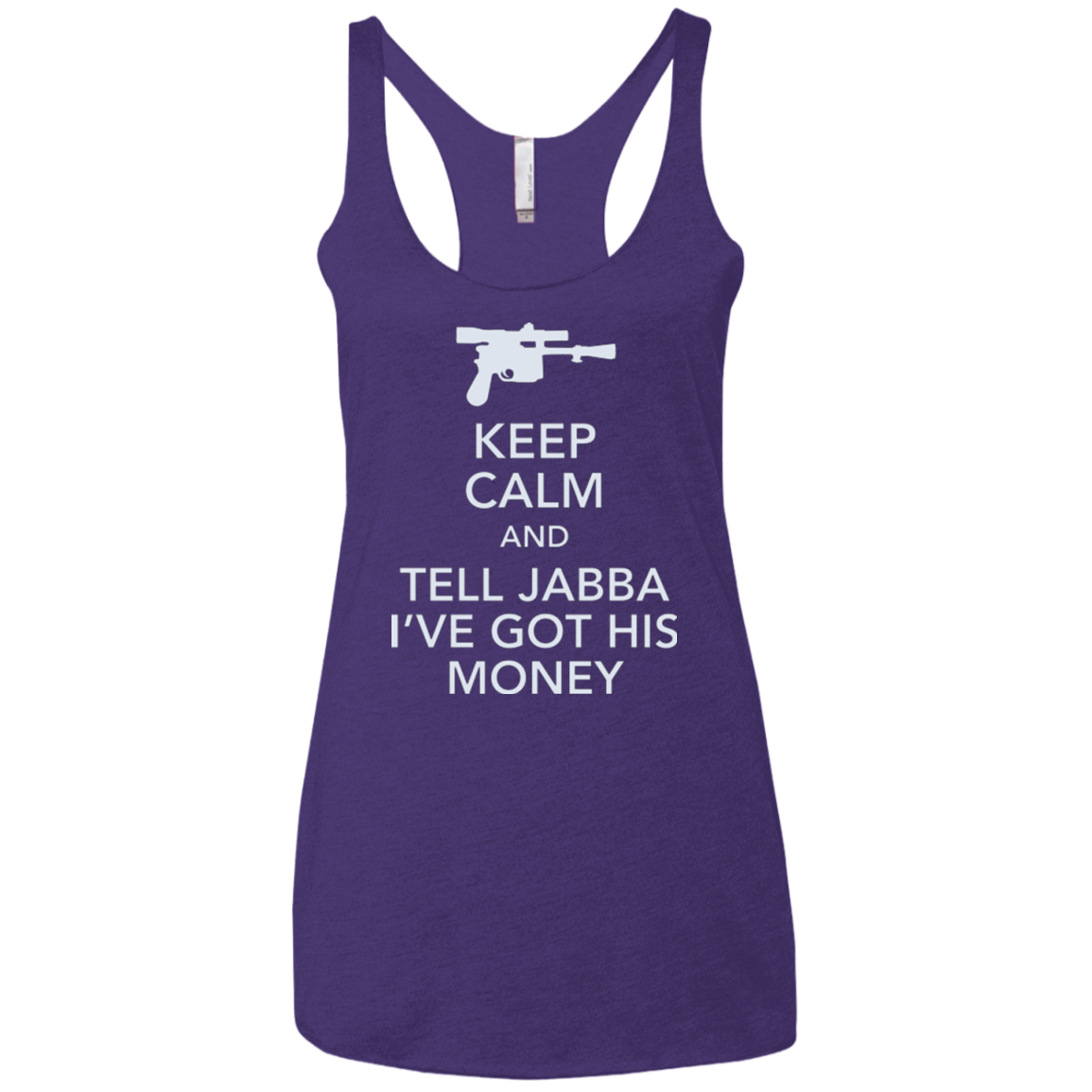 Tell Jabba (2) Women's Triblend Racerback Tank