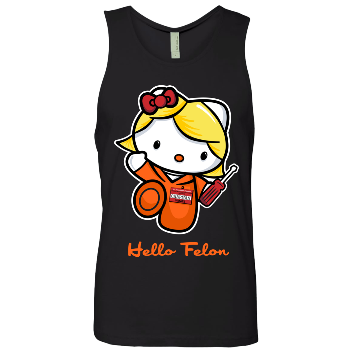 Orange is the New Cat Men's Premium Tank Top