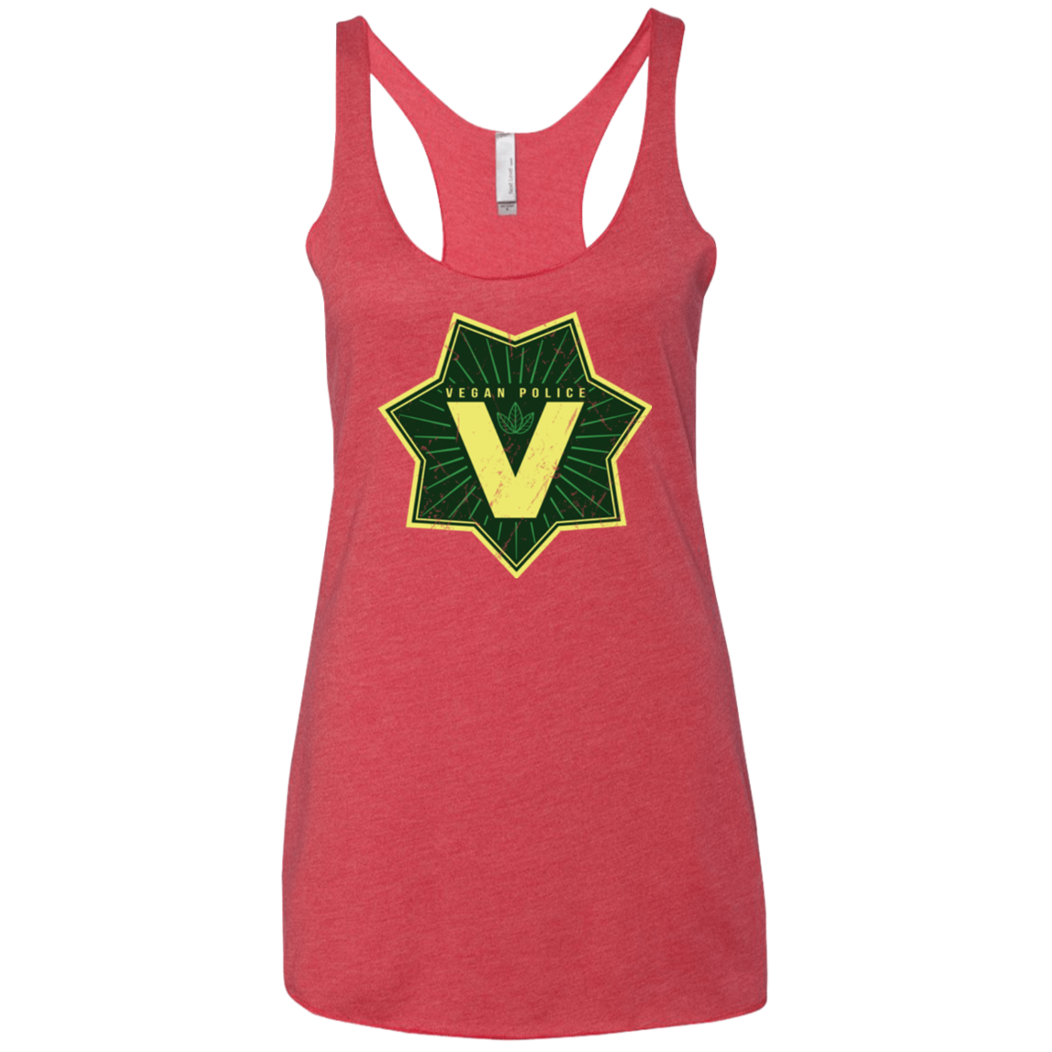 Vegan Police Women's Triblend Racerback Tank
