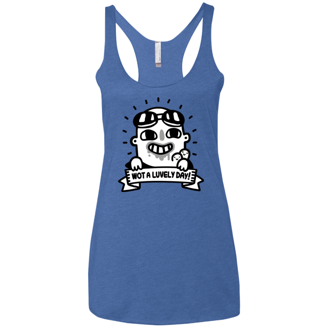 Wot A Luvely Day Women's Triblend Racerback Tank