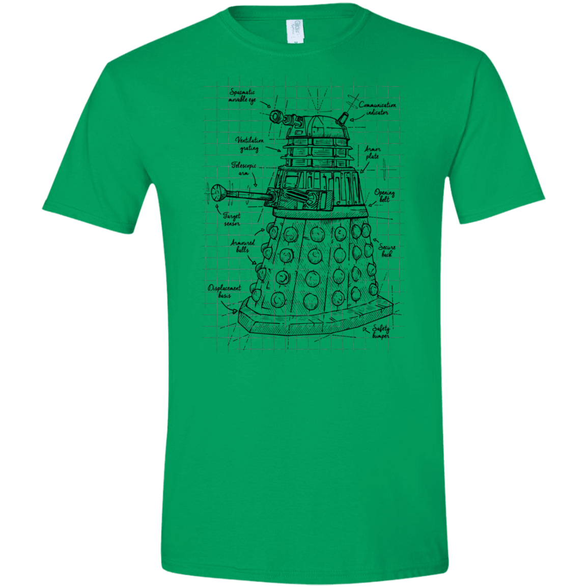 Dalek Plan Men's Semi-Fitted Softstyle