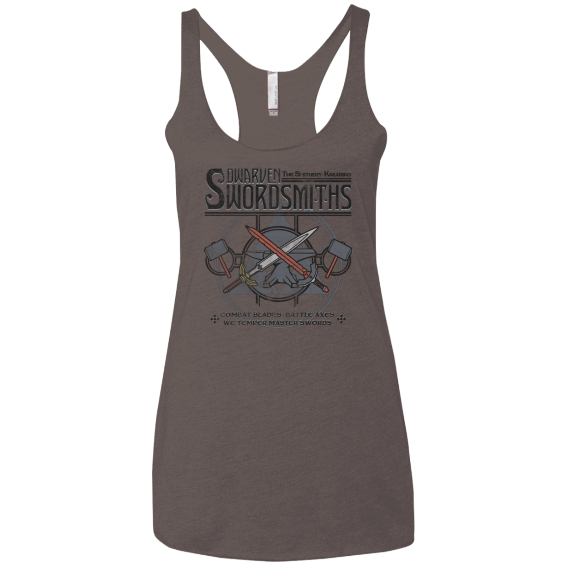 Dwarven Swordsmiths Women's Triblend Racerback Tank