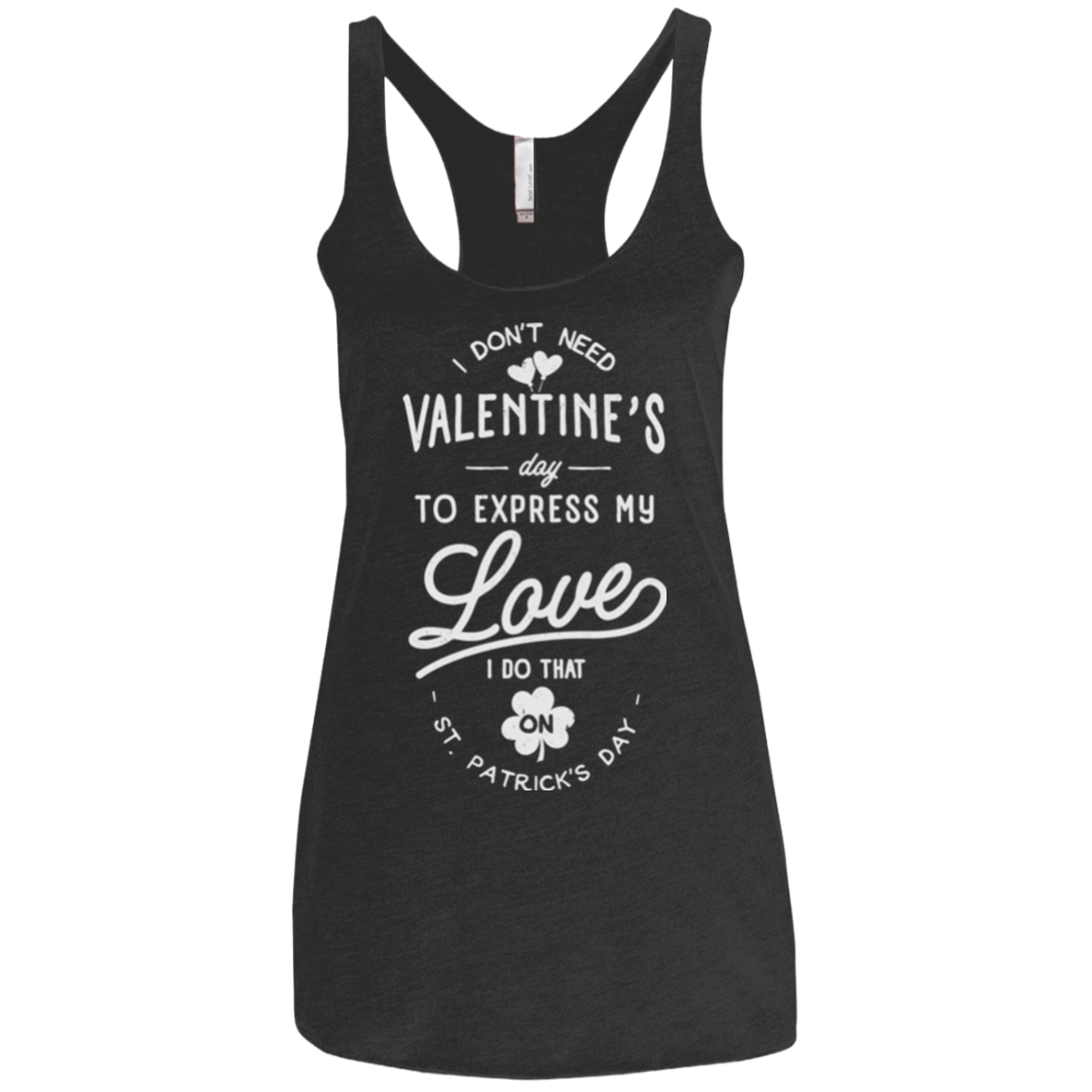 Valentine's Day Women's Triblend Racerback Tank