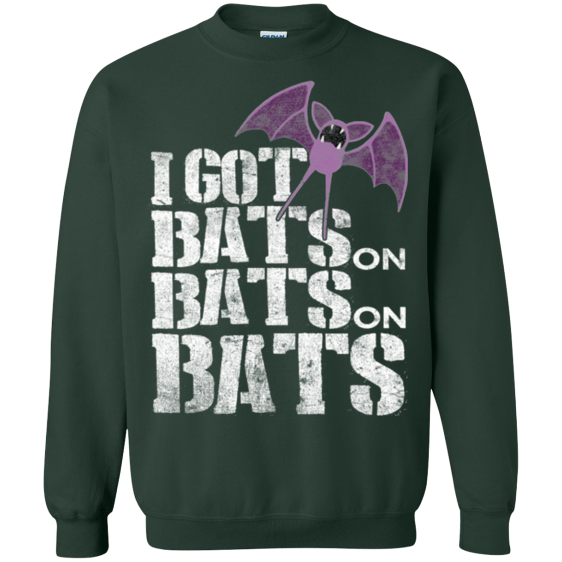 Bats on Bats on Bats Crewneck Sweatshirt