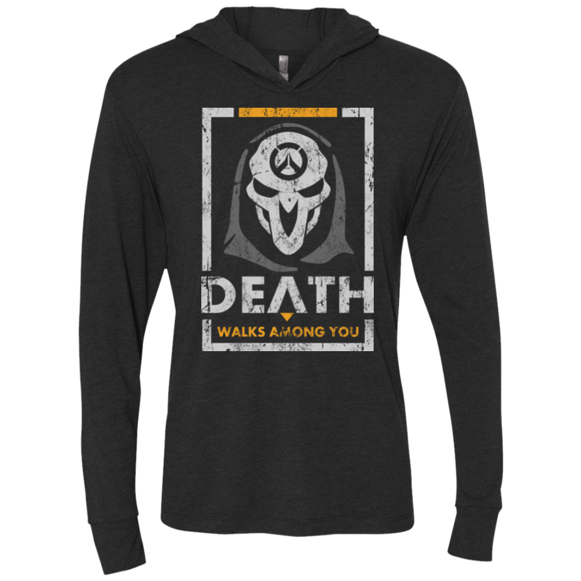 Reaper or Die Triblend Long Sleeve Hoodie Tee