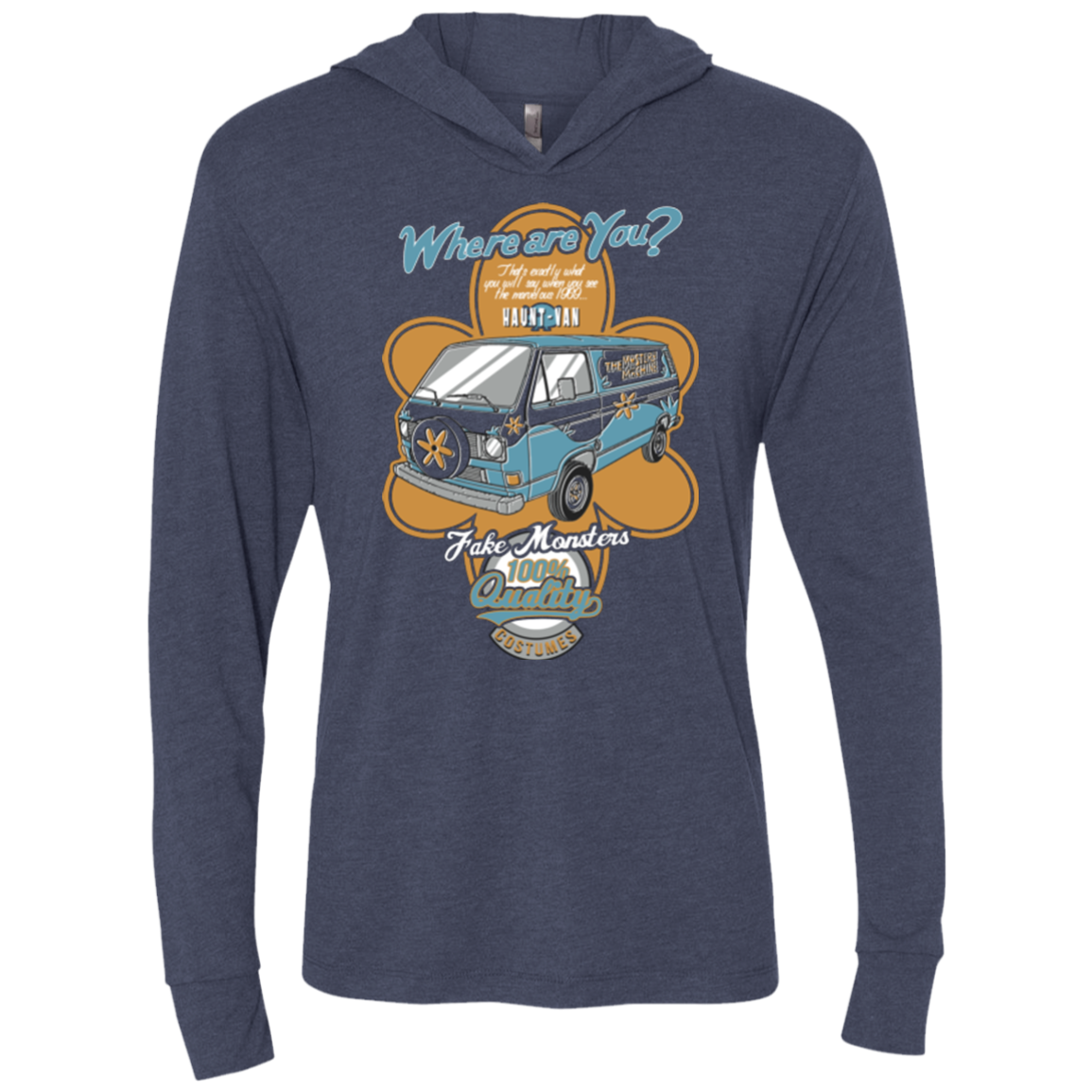 Haunt Van Triblend Long Sleeve Hoodie Tee