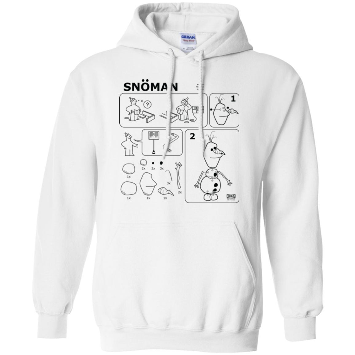 Build a Snowman Pullover Hoodie