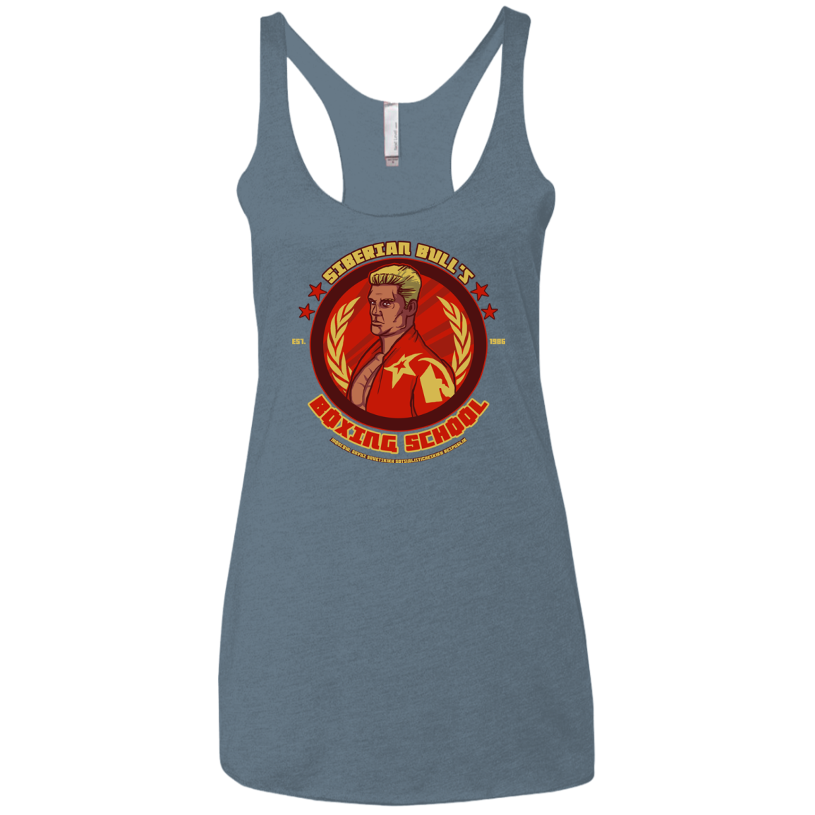 Siberian Bull Women's Triblend Racerback Tank