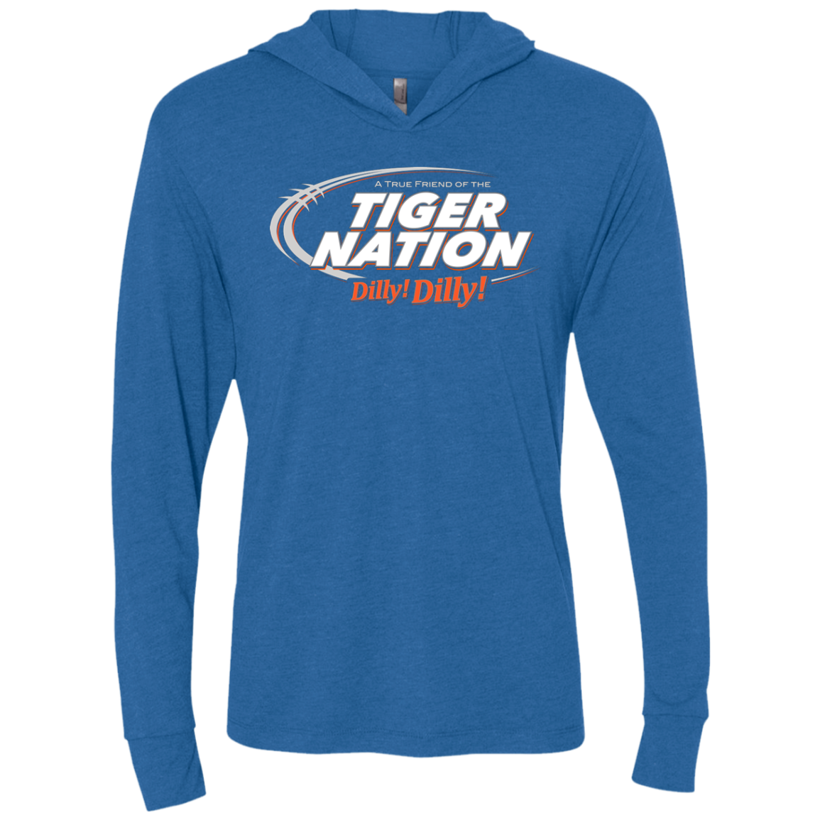 Auburn Dilly Dilly Triblend Long Sleeve Hoodie Tee