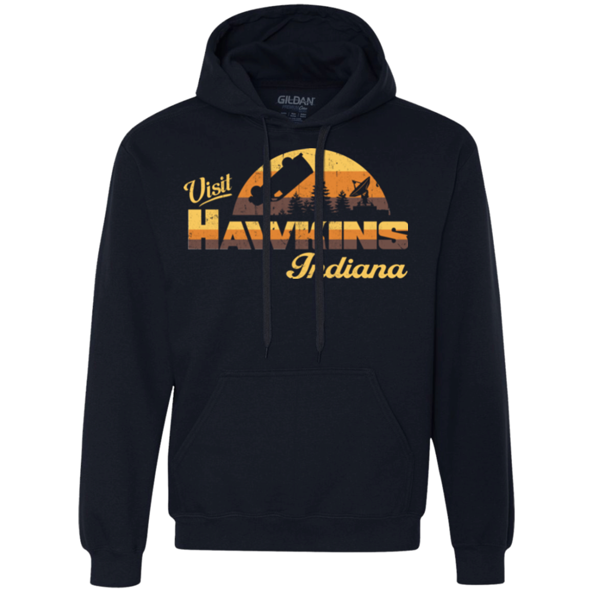 Visit Hawkins Premium Fleece Hoodie