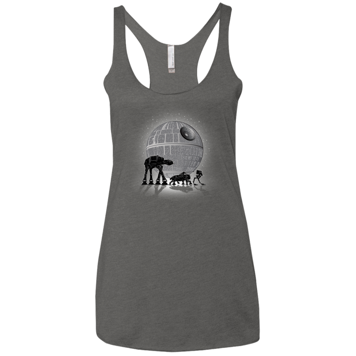 Full Moon Over Empire Women's Triblend Racerback Tank