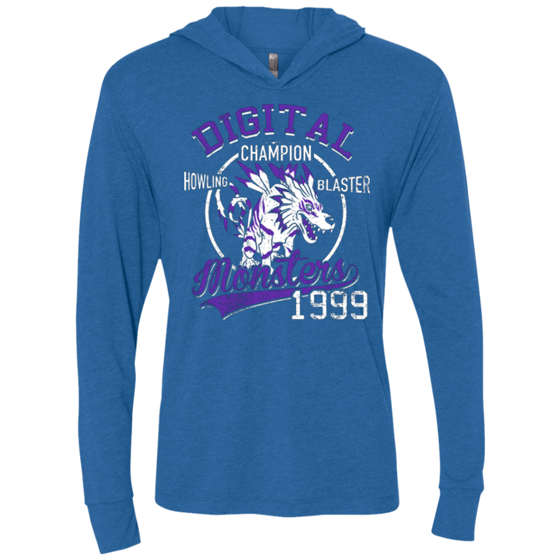 Howling Blaster Triblend Long Sleeve Hoodie Tee