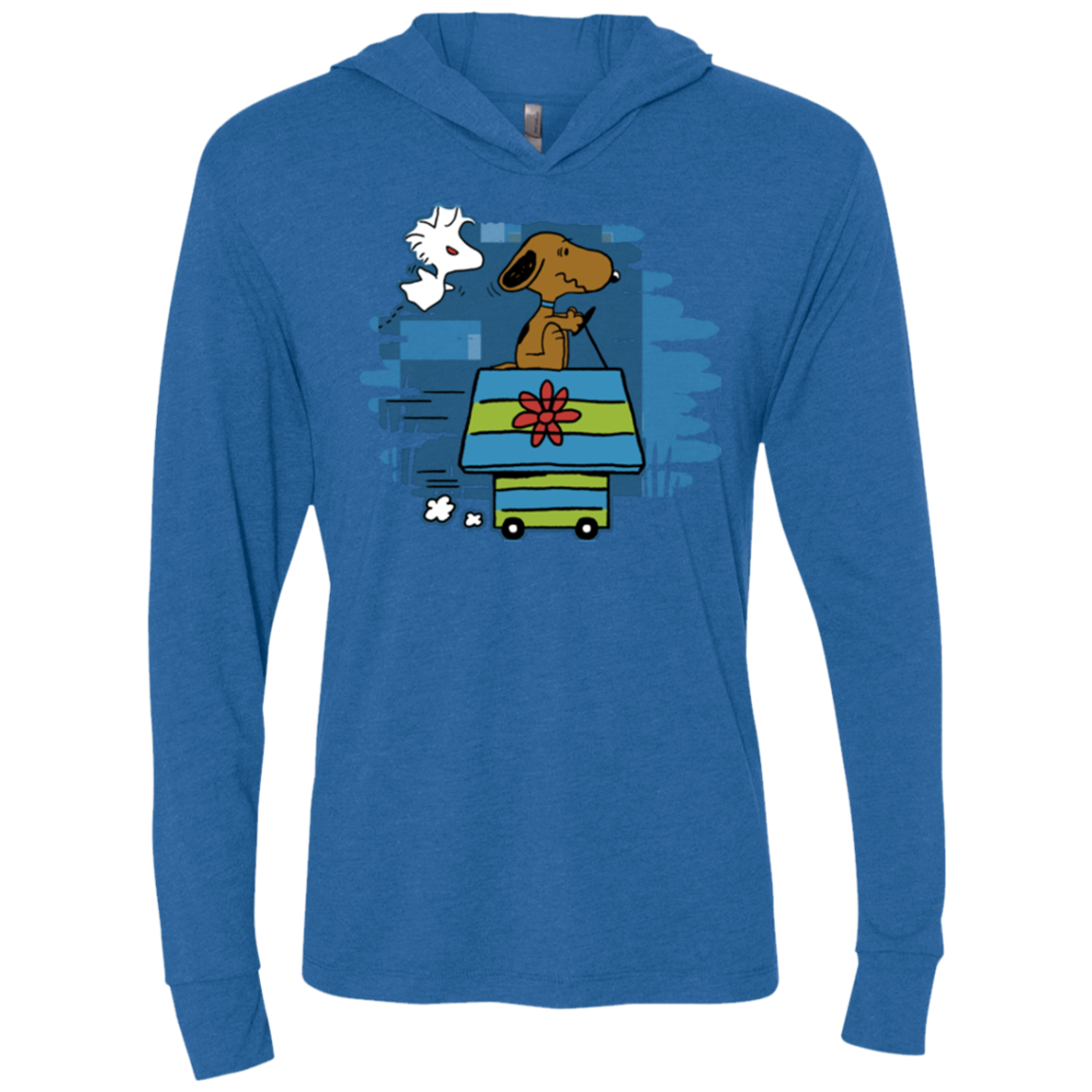Snoopydoo Triblend Long Sleeve Hoodie Tee