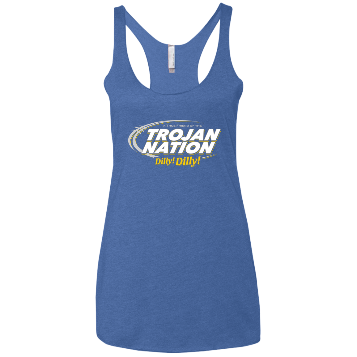 USC Dilly Dilly Women's Triblend Racerback Tank