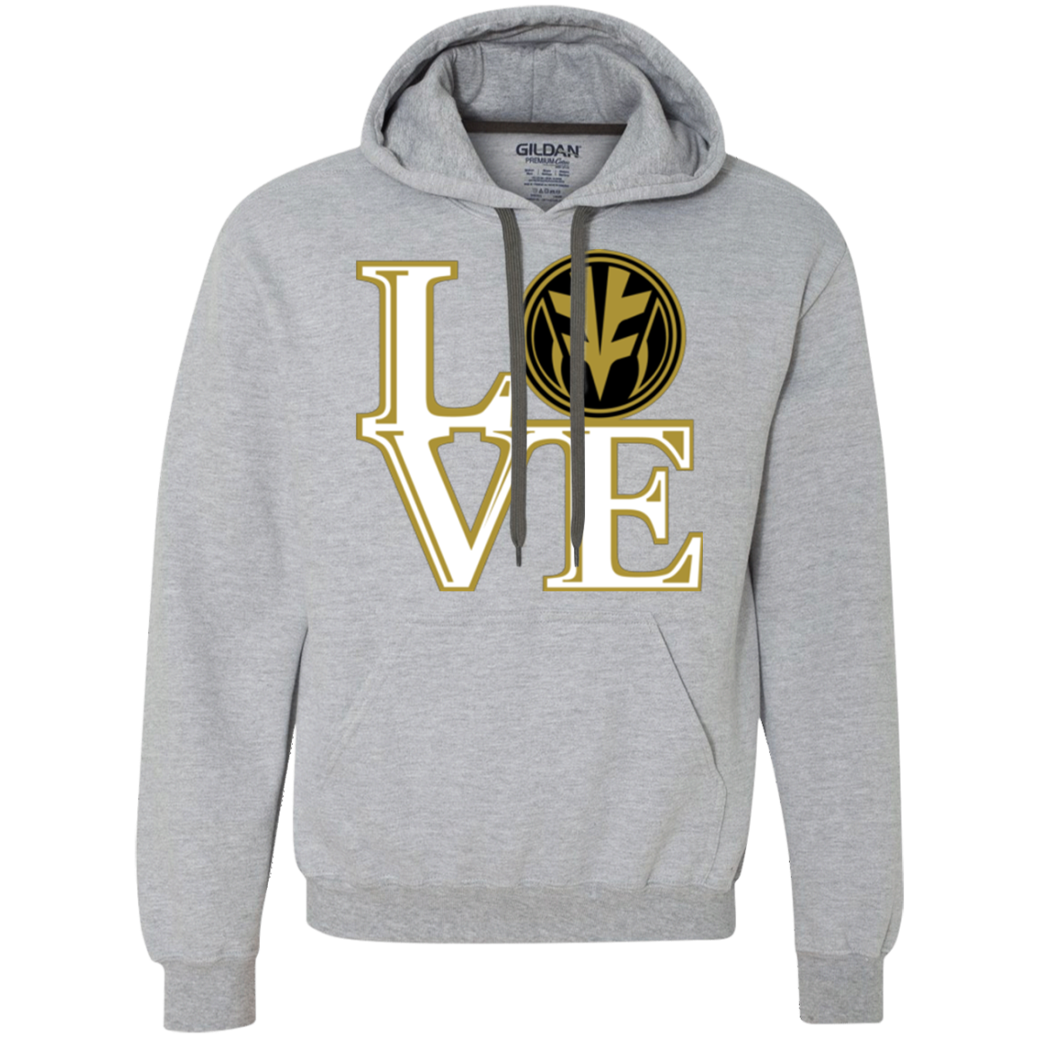 White Ranger LOVE Premium Fleece Hoodie