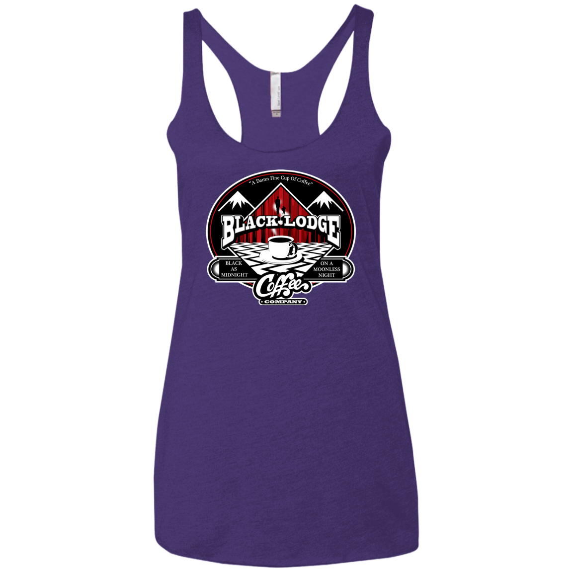 Black Lodge Coffee Company Women's Triblend Racerback Tank