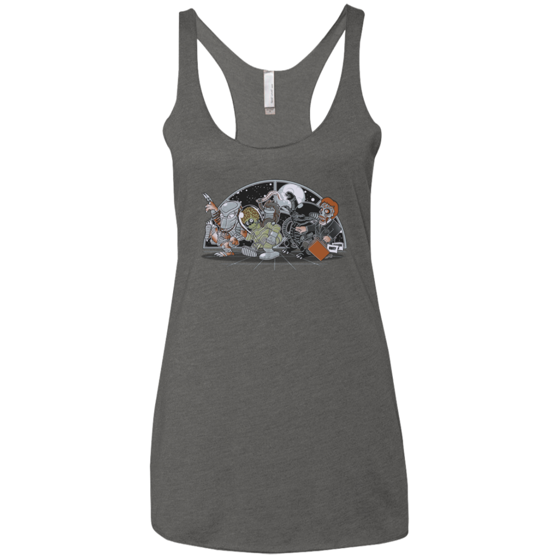 Where The Nasty Aliens are Women's Triblend Racerback Tank