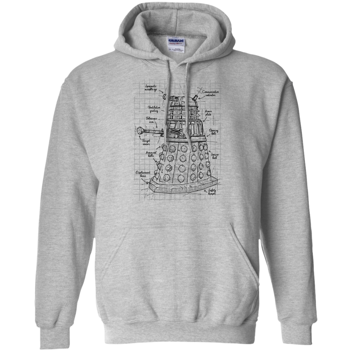 Dalek Plan Pullover Hoodie