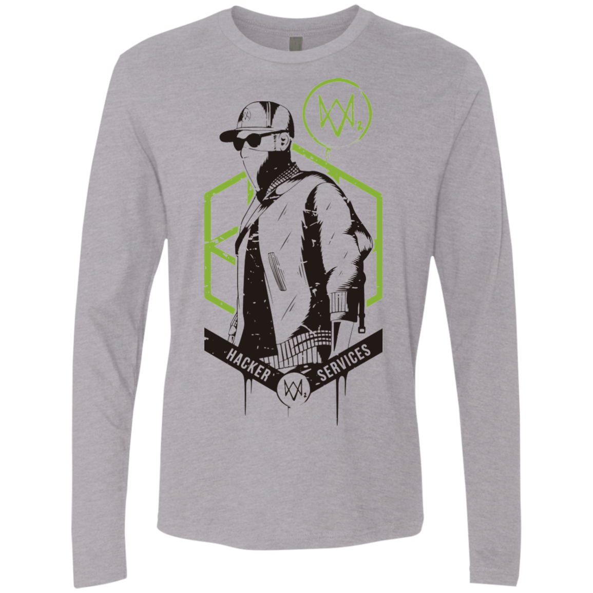 Watch Dogs 2 Hacker Services Men's Premium Long Sleeve