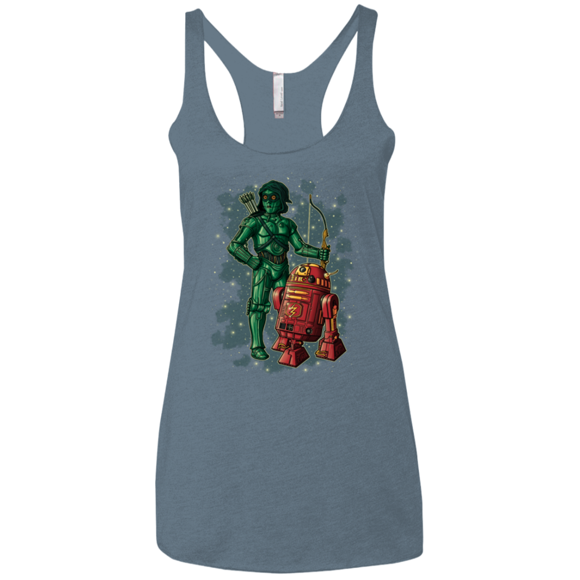 Flash and Arrow Women's Triblend Racerback Tank