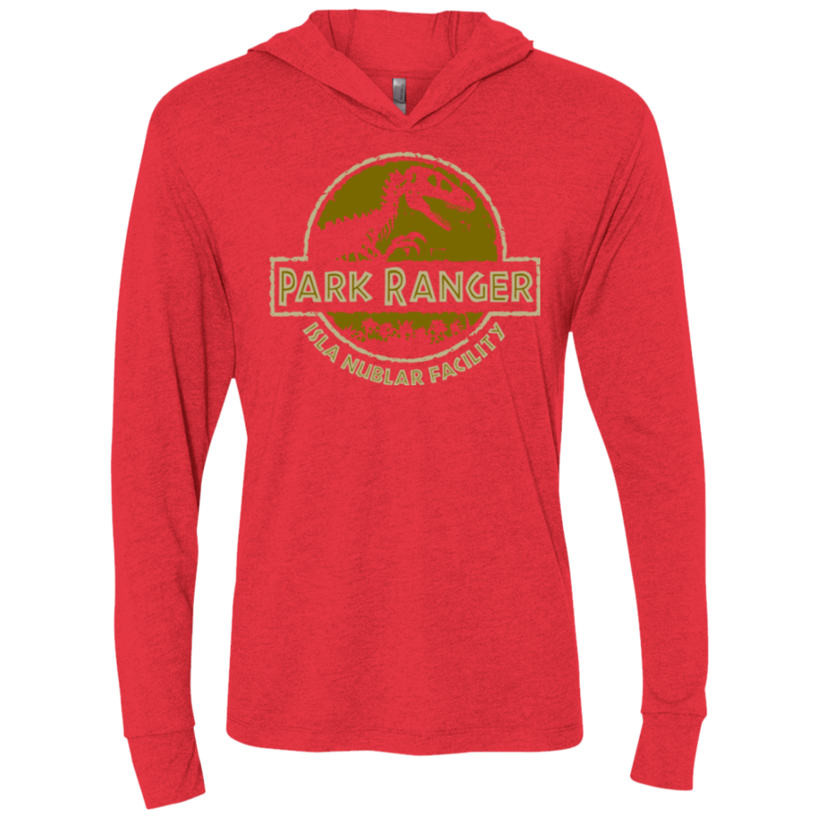 Parks and Rex Triblend Long Sleeve Hoodie Tee