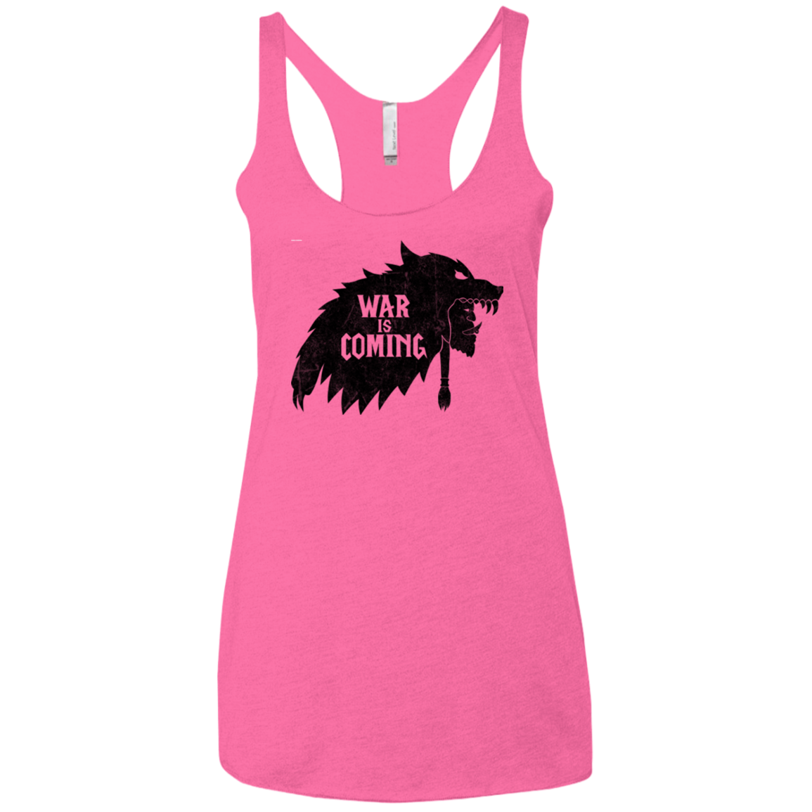 War is Coming Women's Triblend Racerback Tank