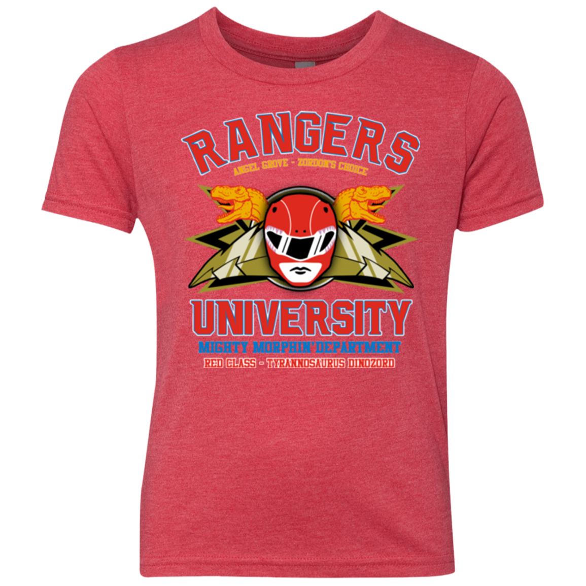 Rangers U - Red Ranger Youth Triblend T-Shirt