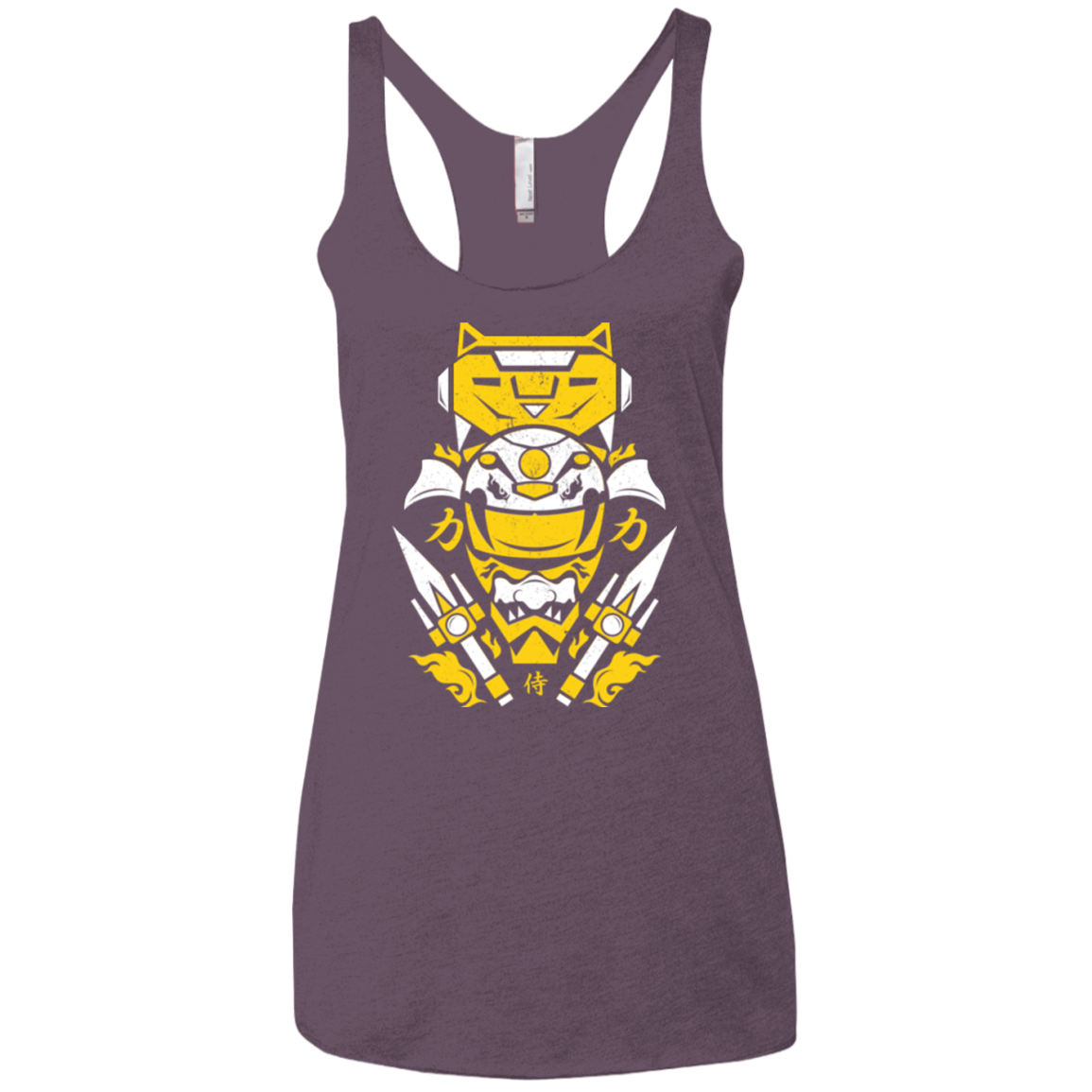 Yellow Ranger Women's Triblend Racerback Tank