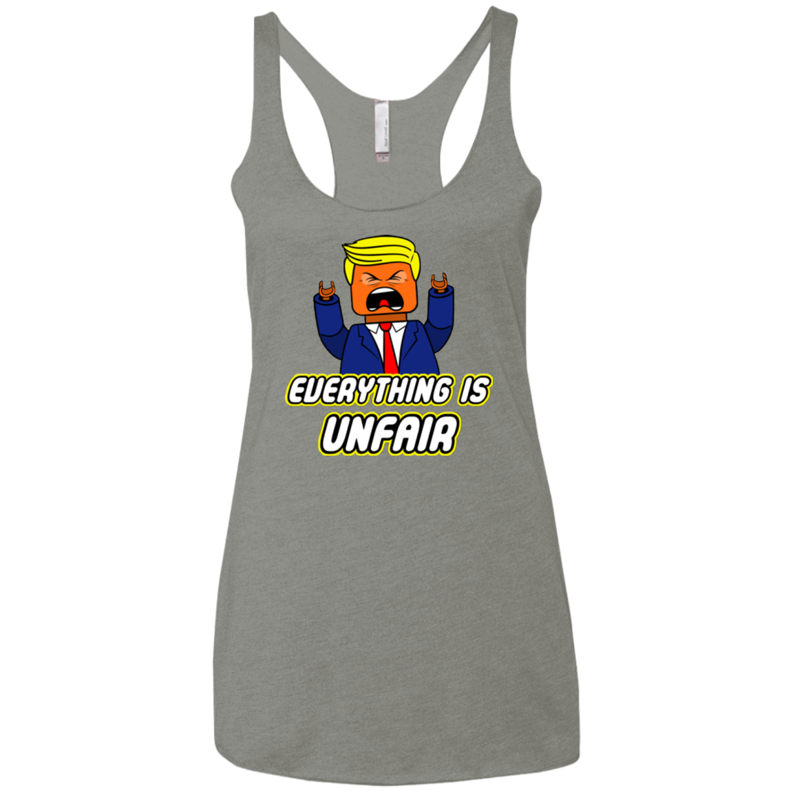Everything Is Unfair Women's Triblend Racerback Tank
