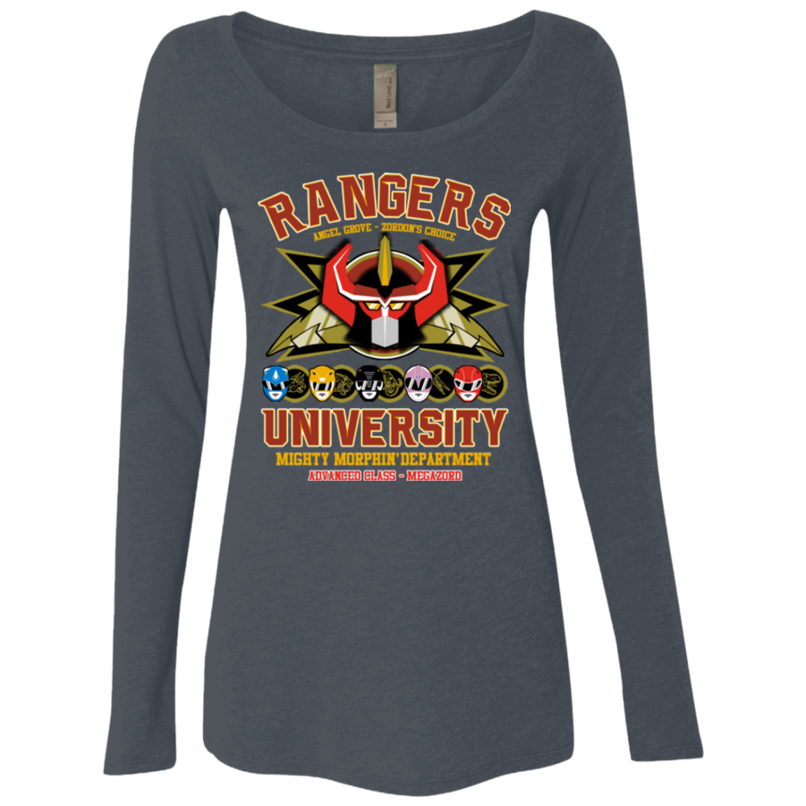 RANGERS U Ultimate Women's Triblend Long Sleeve Shirt