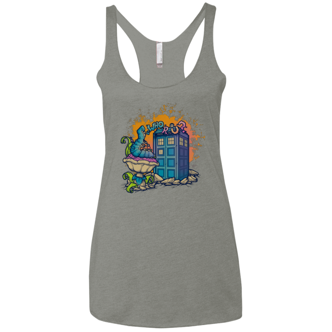 WHO R U 2 Women's Triblend Racerback Tank