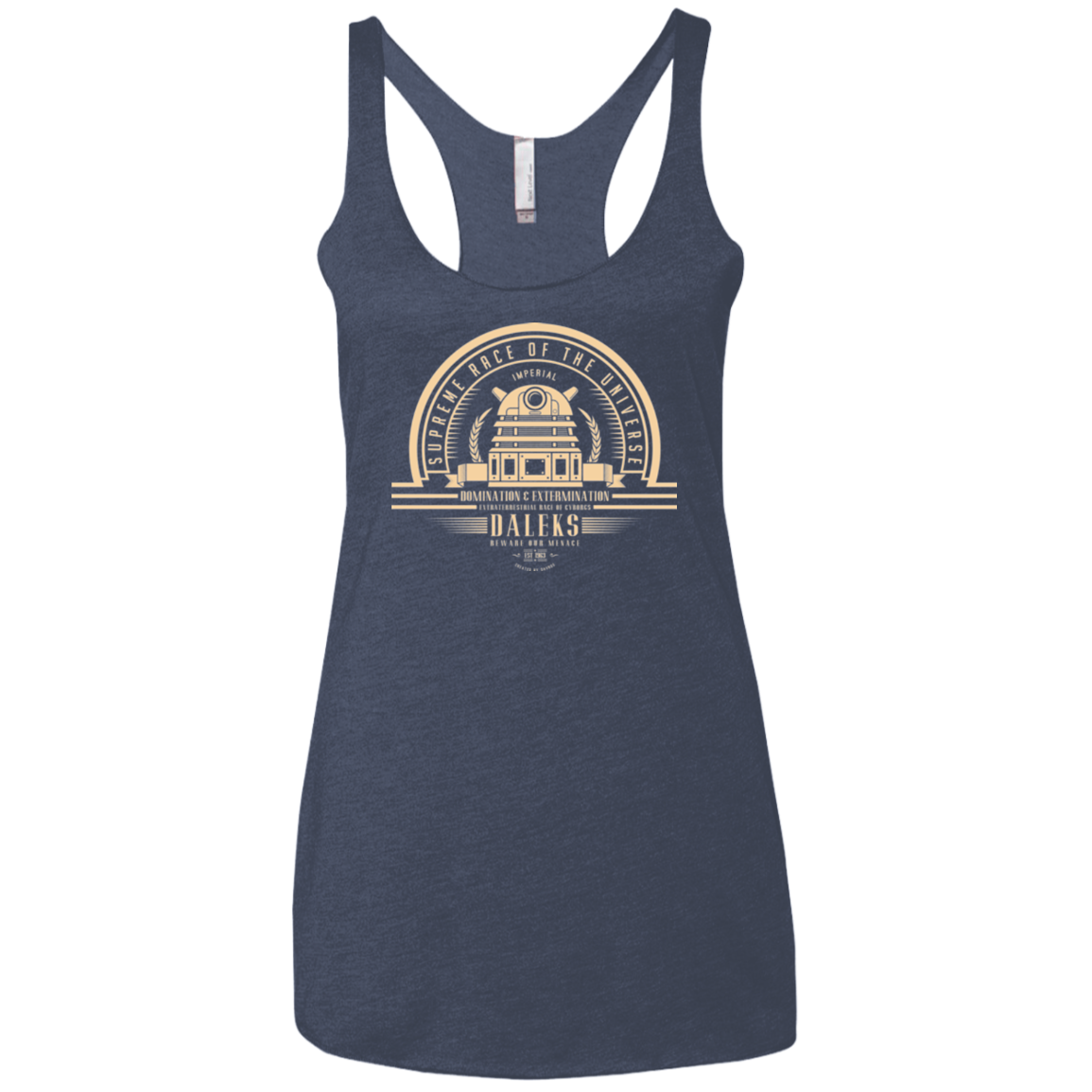 Who Villains Women's Triblend Racerback Tank