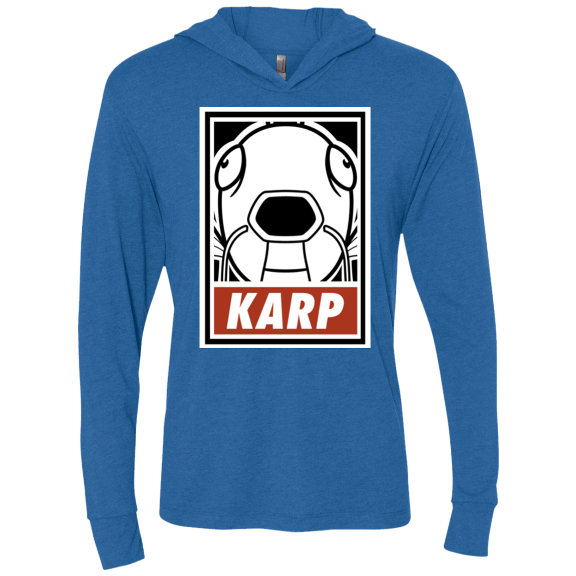 Obey Karp Triblend Long Sleeve Hoodie Tee
