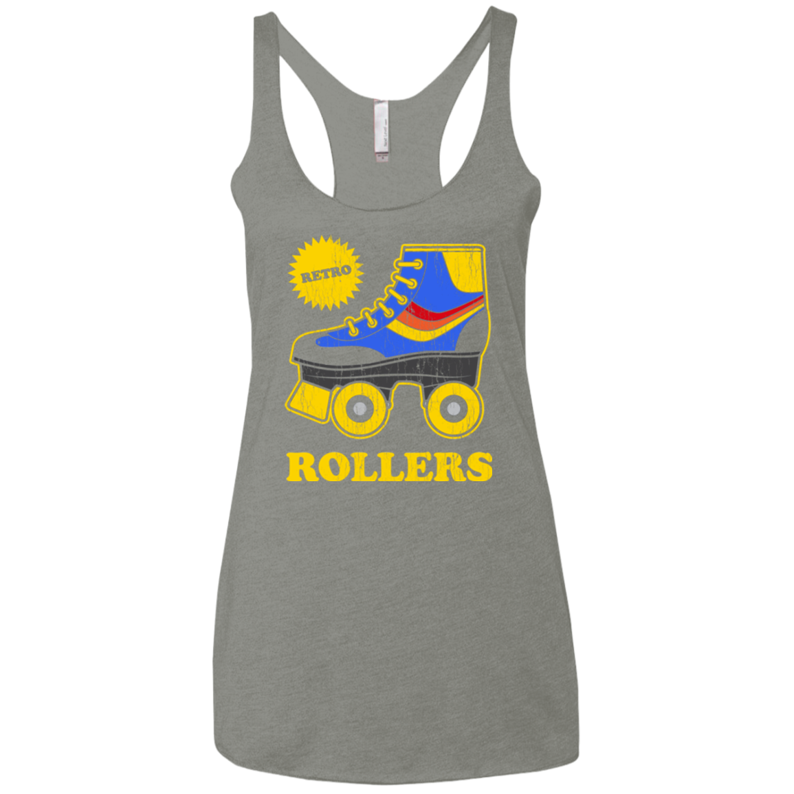 Retro rollers Women's Triblend Racerback Tank