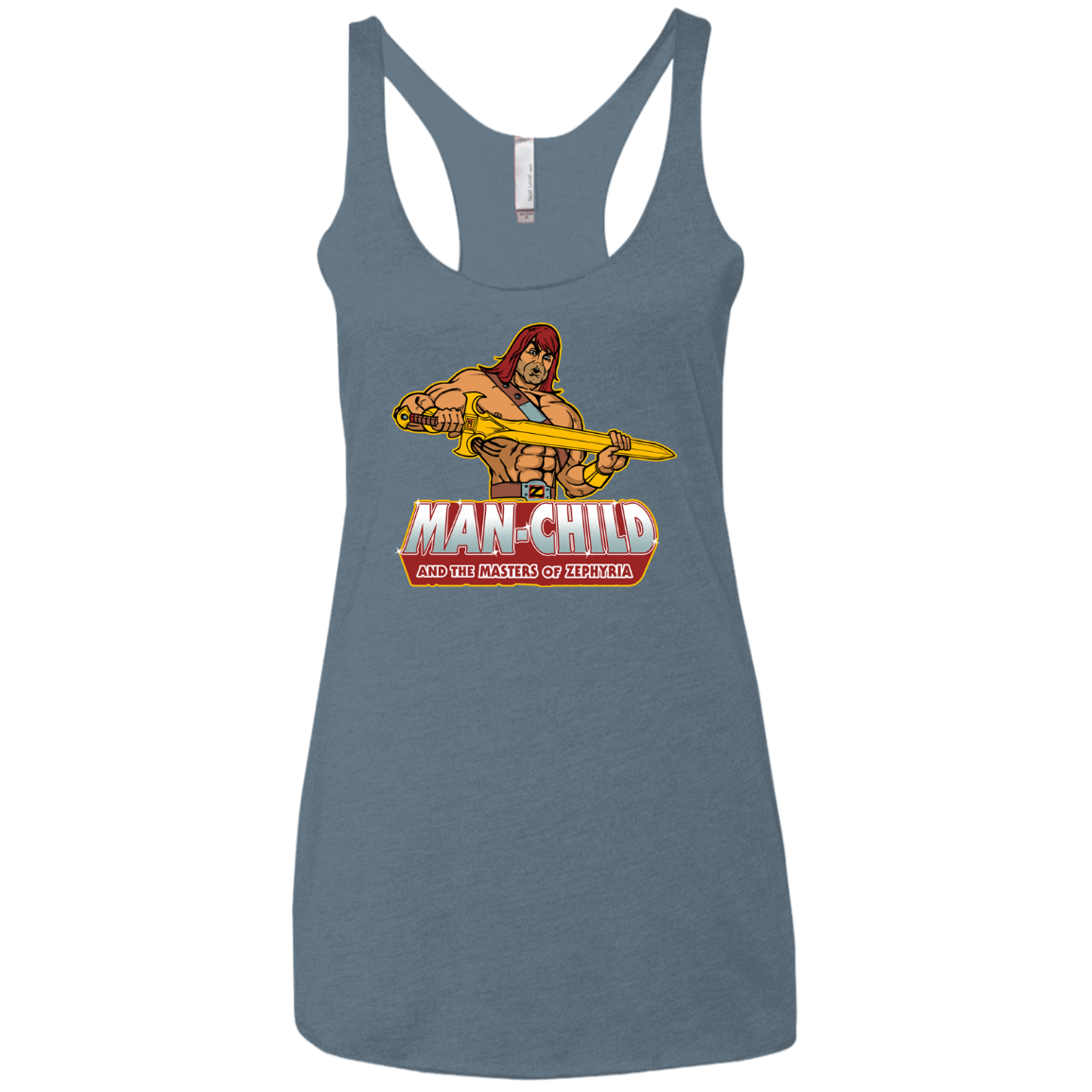 Man Child Women's Triblend Racerback Tank