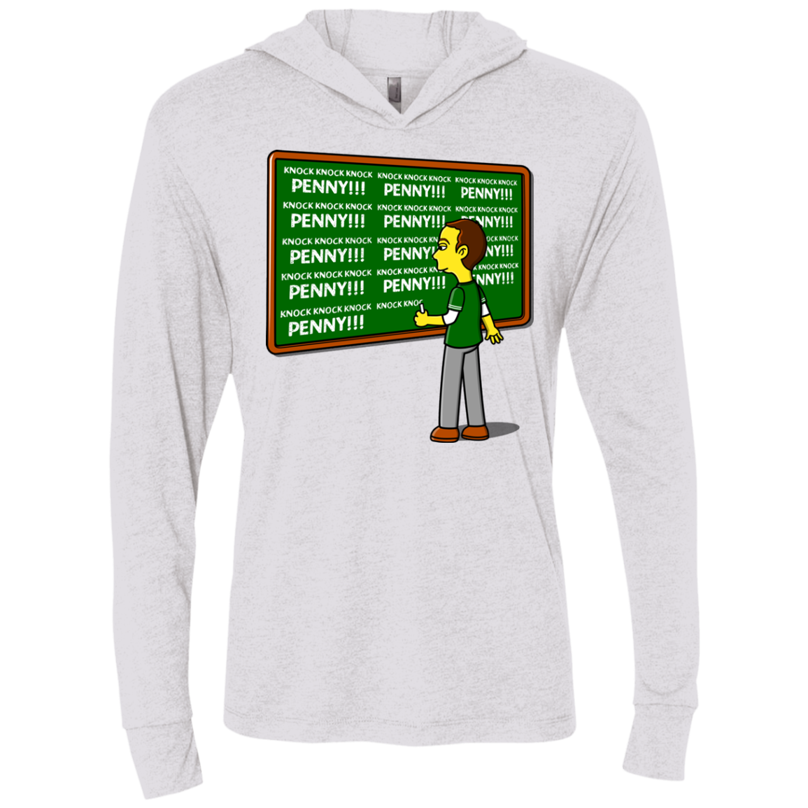 Blackboard Theory Triblend Long Sleeve Hoodie Tee