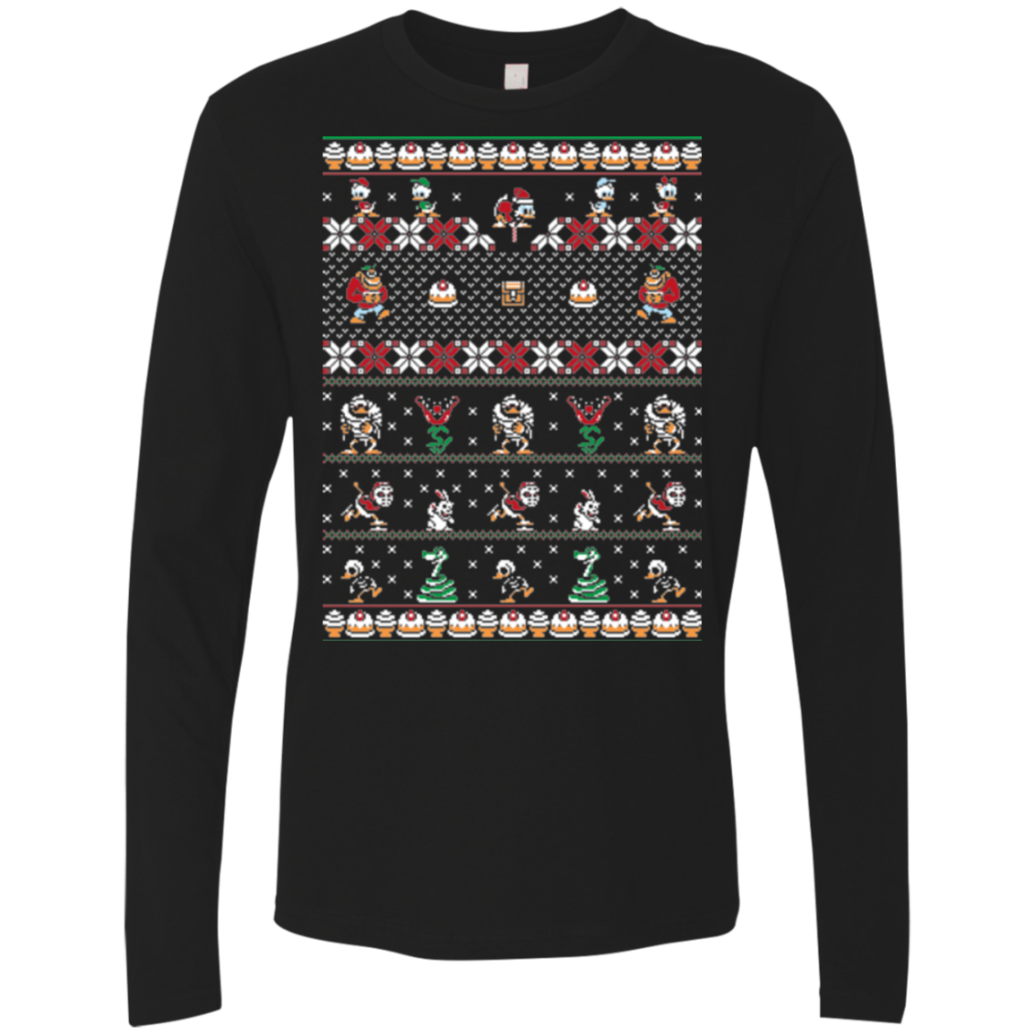 Merry Christmas Uncle Scrooge Men's Premium Long Sleeve