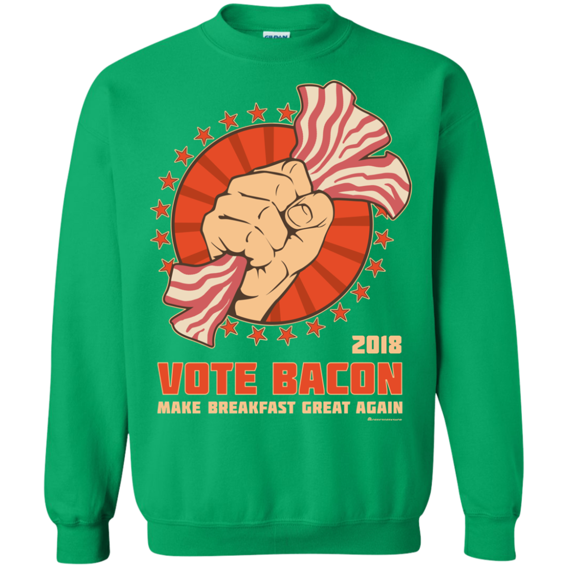 Vote Bacon In 2018 Crewneck Sweatshirt