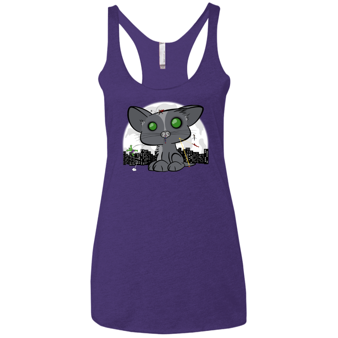 Felinity War Women's Triblend Racerback Tank