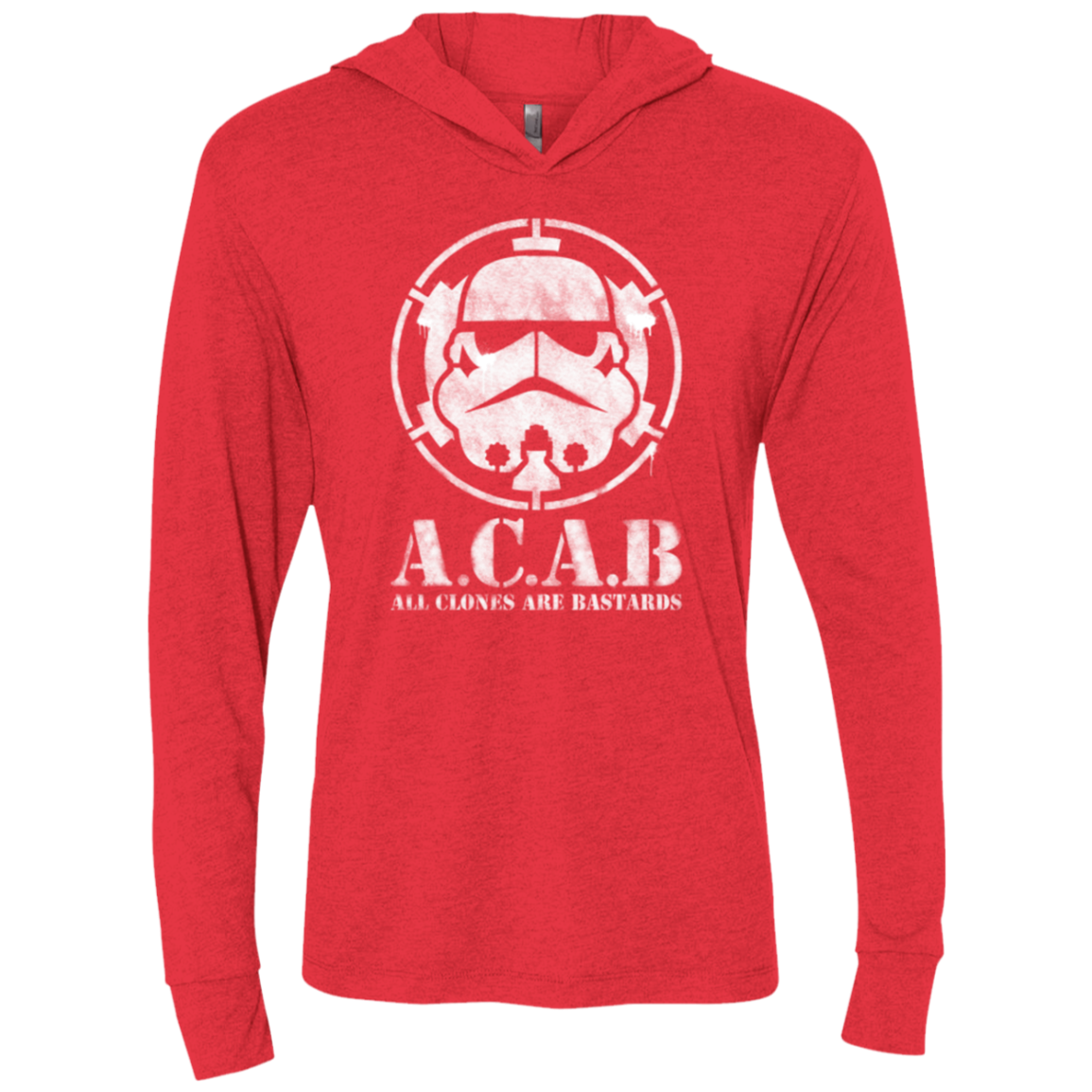All clones Triblend Long Sleeve Hoodie Tee