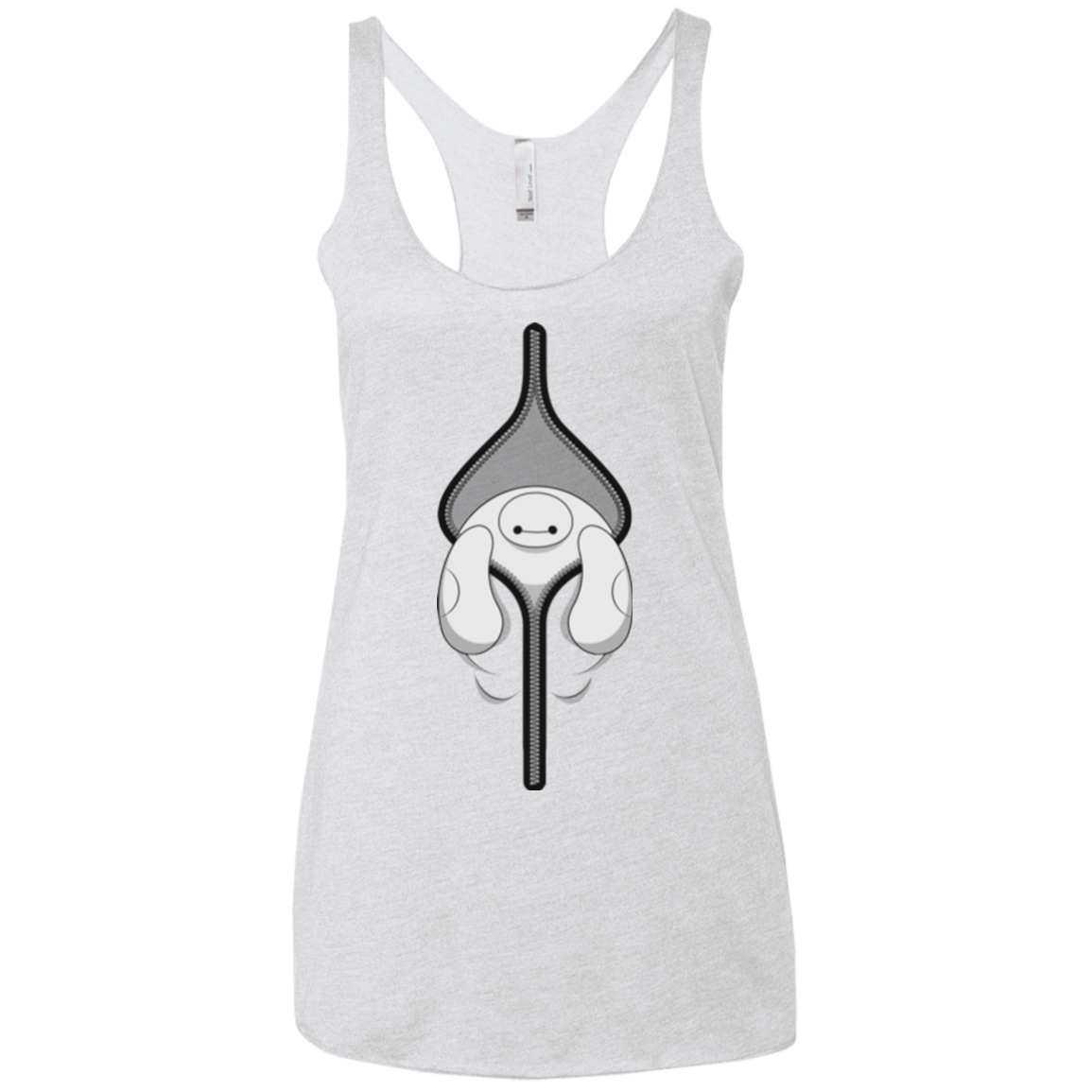 Baymax Women's Triblend Racerback Tank