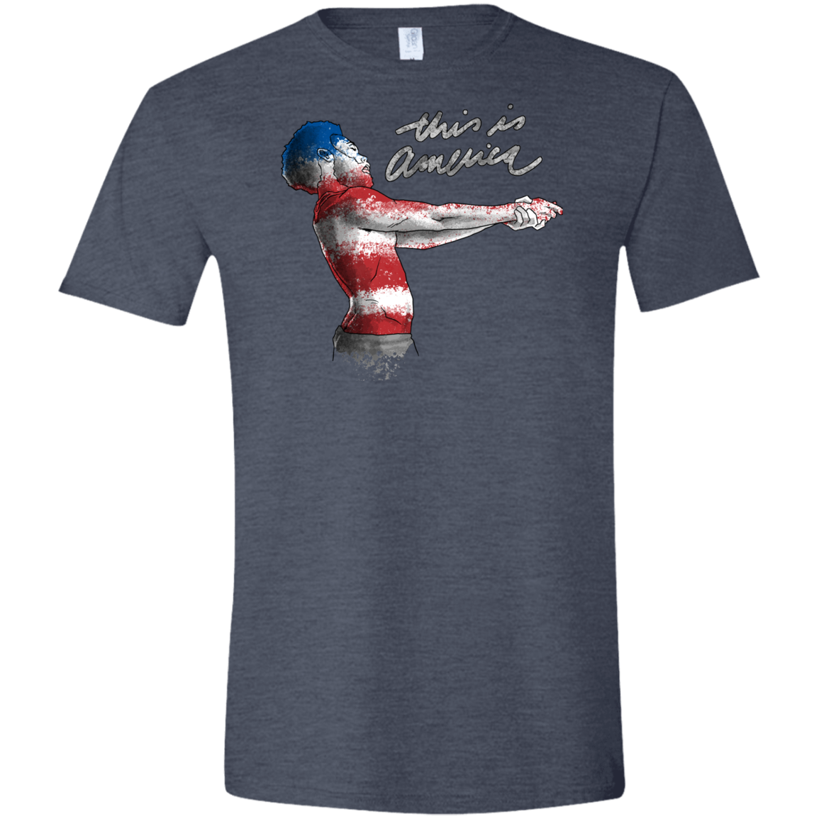 America Men's Semi-Fitted Softstyle