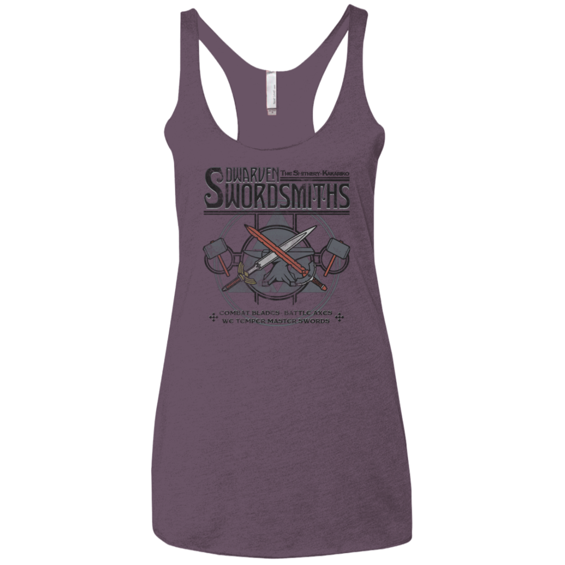 Dwarven Swordsmiths Women's Triblend Racerback Tank